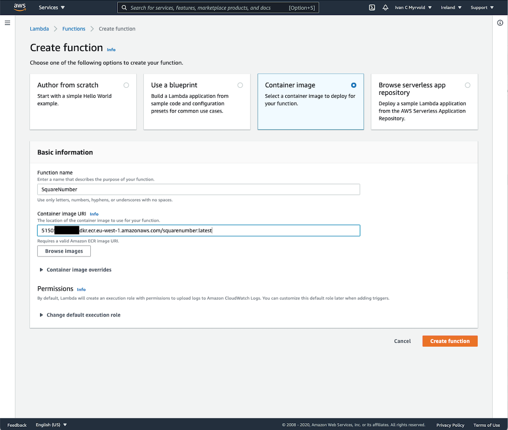 Create Lambda
