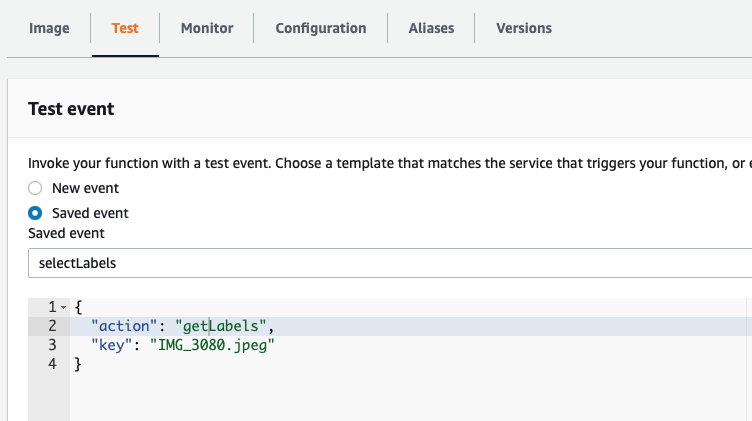 Test getLabels