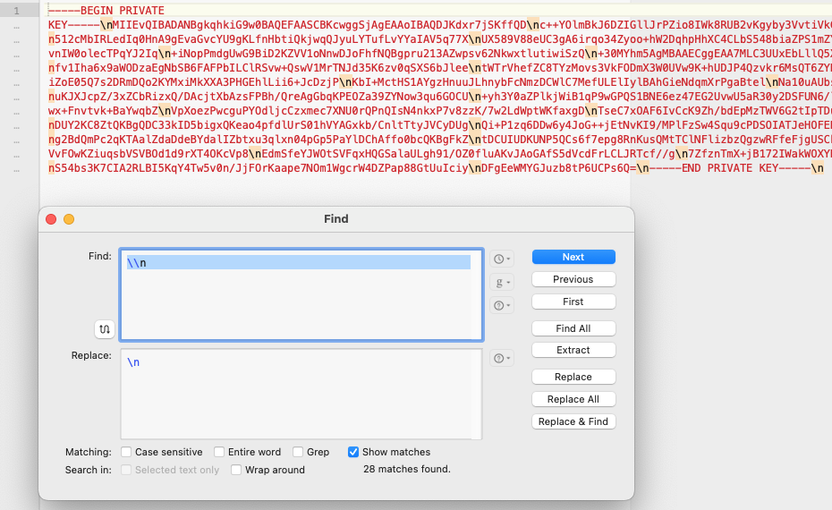 google-private-key