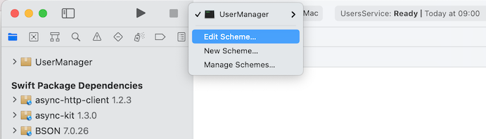 Edit Scheme